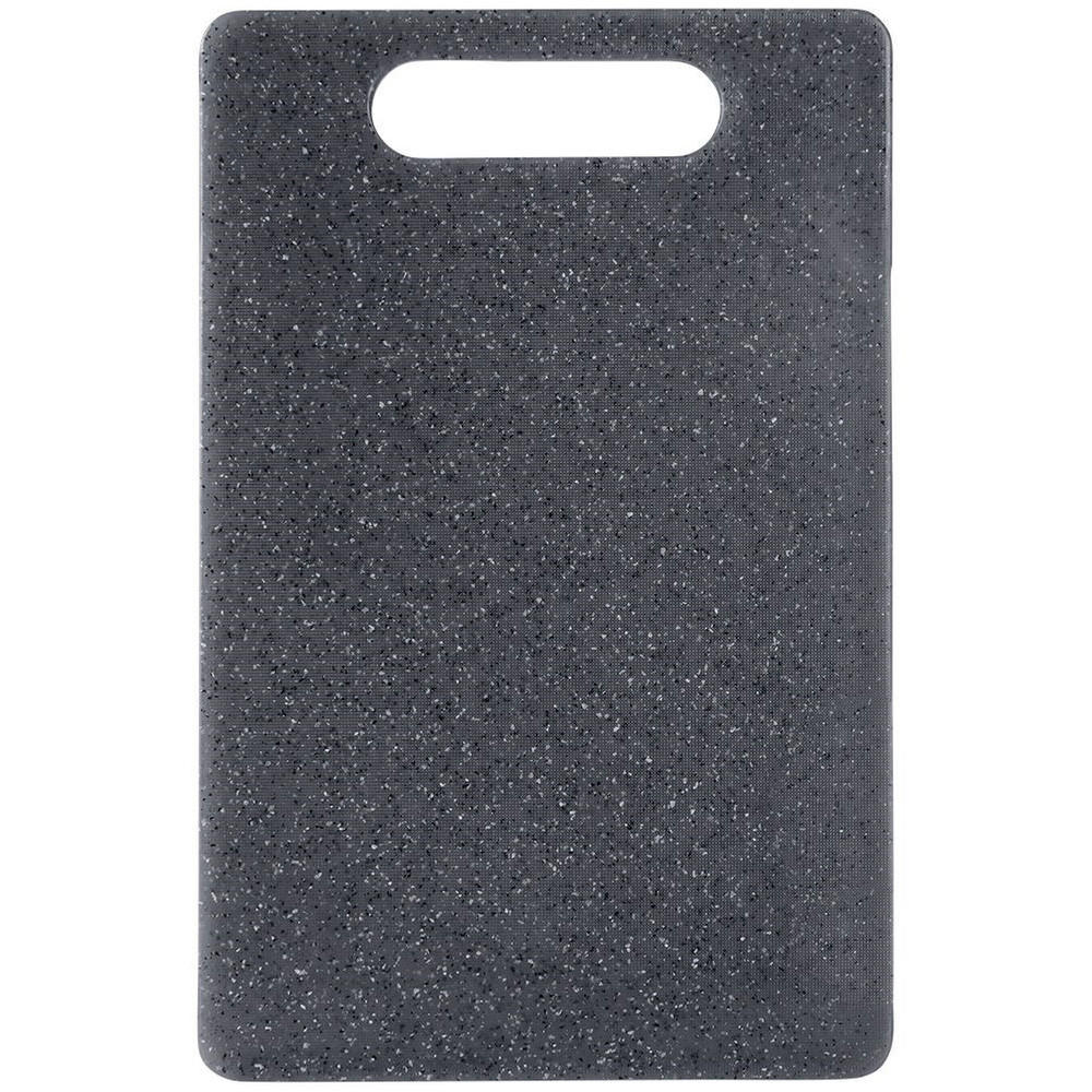 SCHNEIDEBRETT Granitoptik grau - Grau, Kunststoff (15/24cm) - Orion 