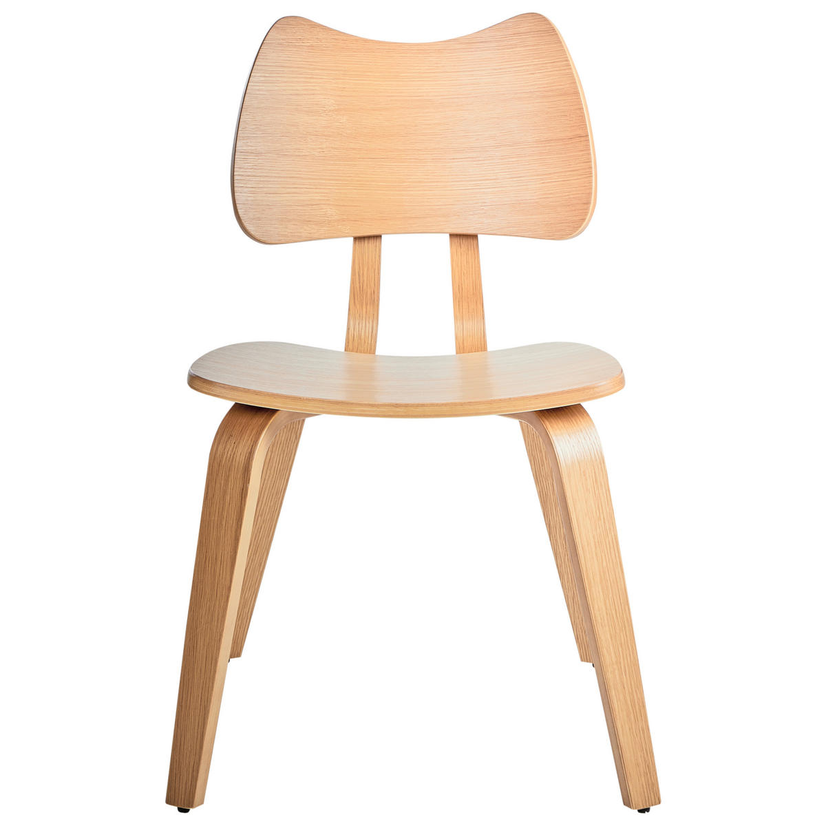 ESSZIMMERSTUHL 2er-Set Hellbraun Diana - Hellbraun, Holz (53/81/56cm) - Beliani