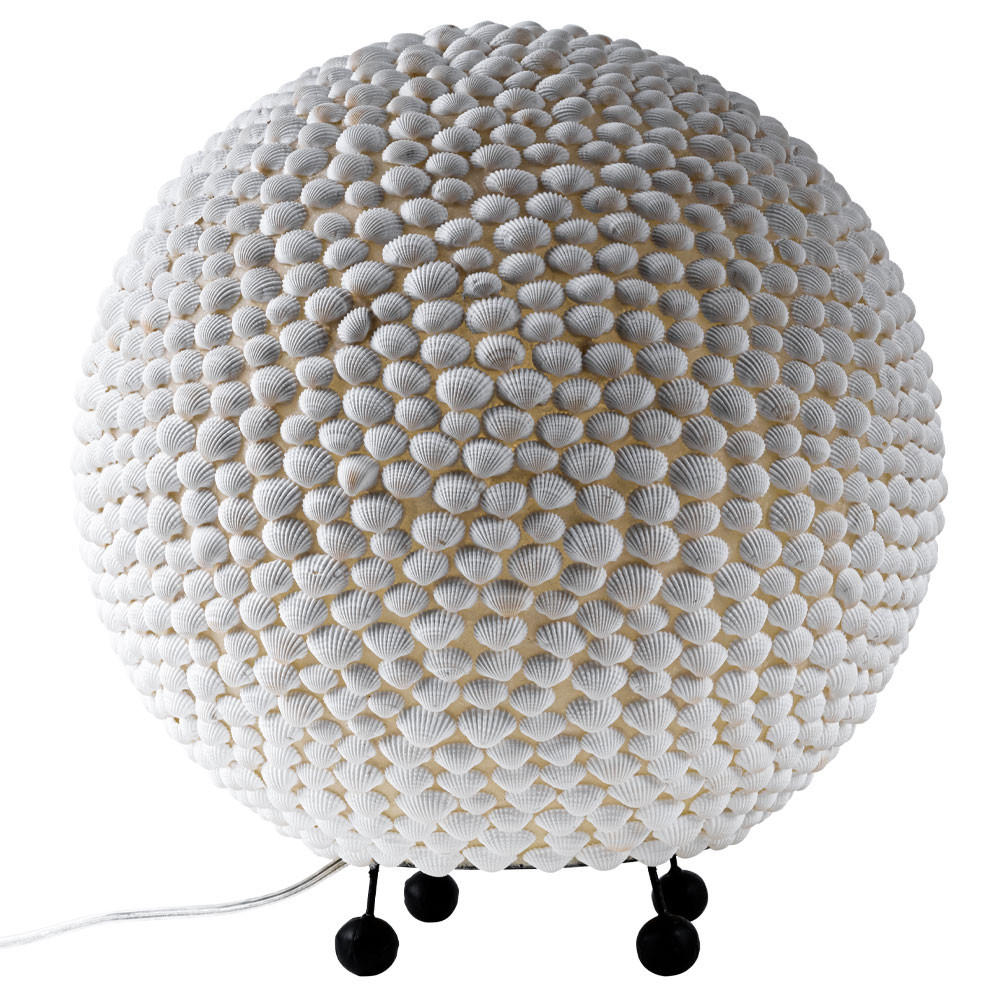 TISCHLEUCHTE Muscheln Weiß - Weiß, Metall (37/37/41cm) - Globo Lighting