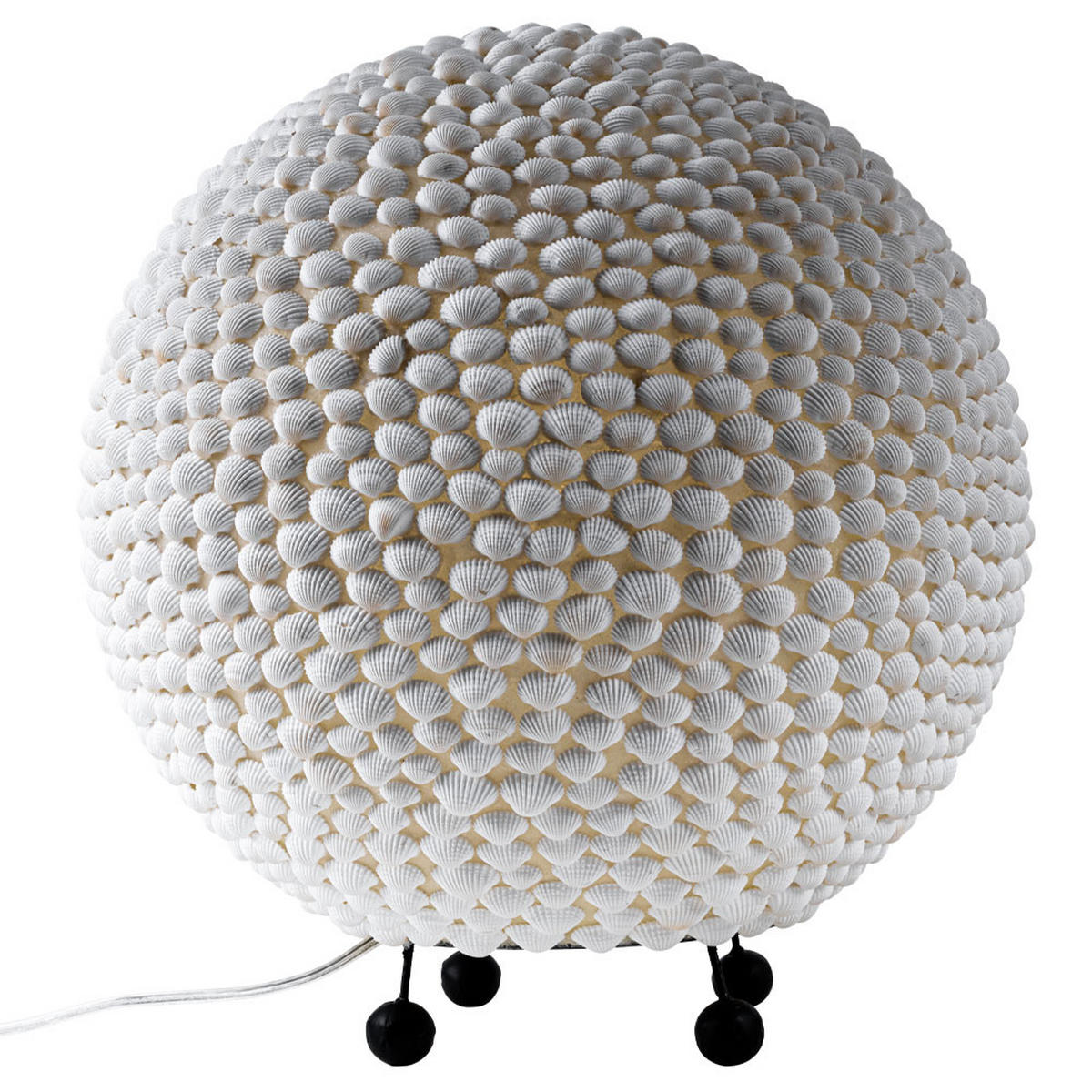 LED TISCHLEUCHTE BALI Weiß - Weiß, Metall (37/37/41cm) - Globo Lighting