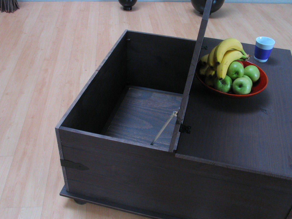 COUCHTISCH mit 5 Schubladen - Braun, Holz (92/92/45cm) - ebuy24