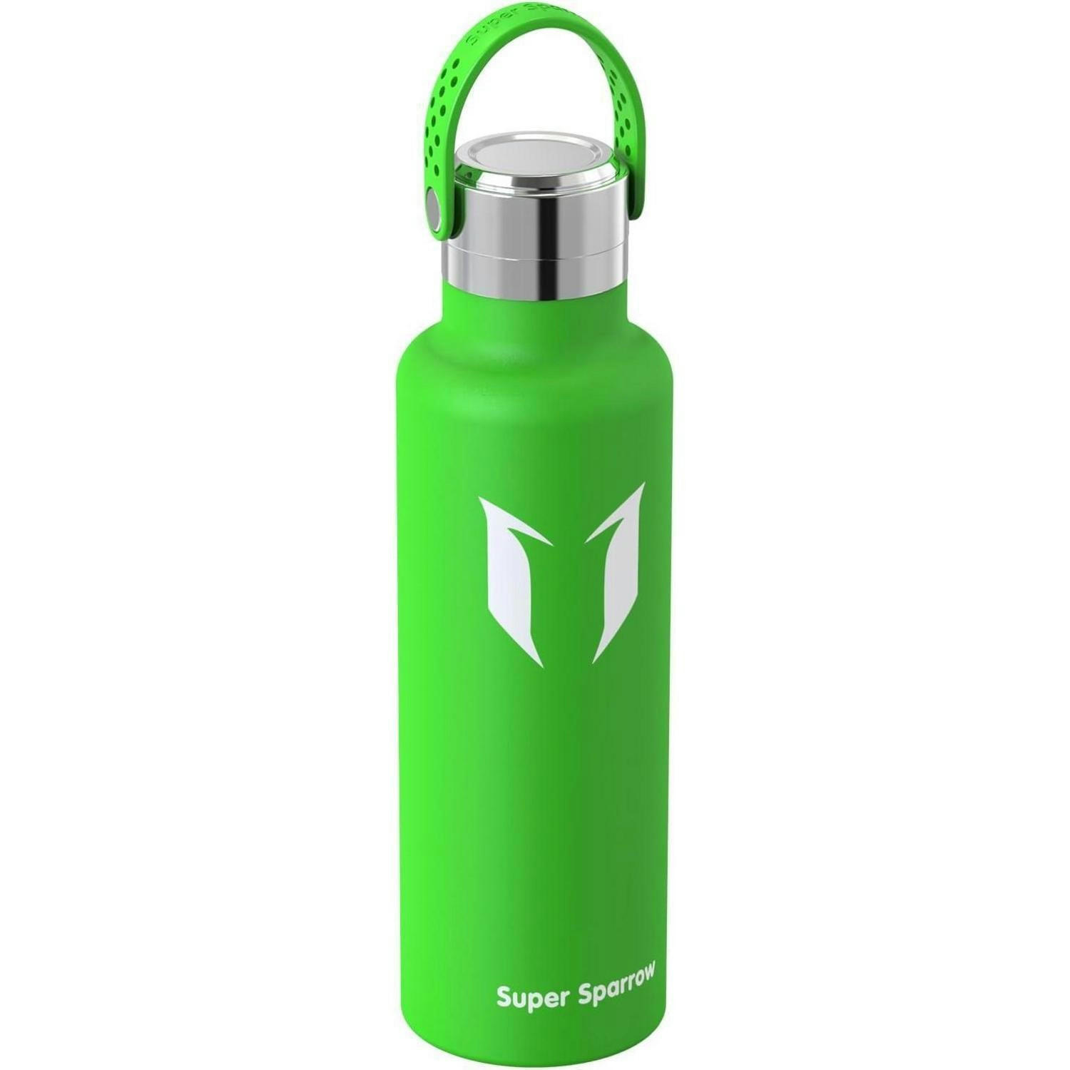 TRINKFLASCHE Edelstahl 500 ml Apfelgrün - Hellgrün, Metall (7/7cm)