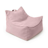 SITZSACK für Kinder, Slimcord, Puderrosa - Hellrosa, Textil (60/50/70cm) - MeowBaby