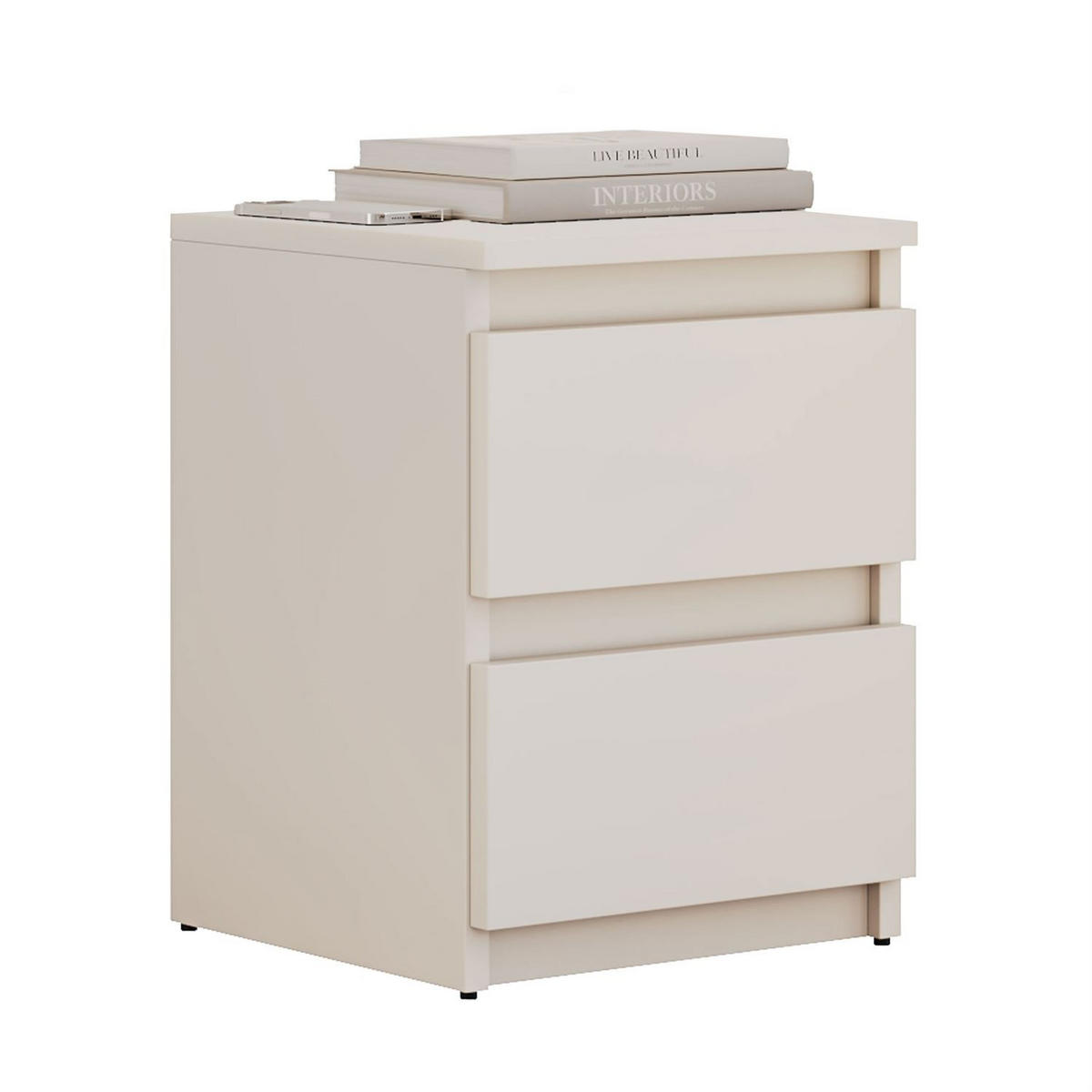 NACHTTISCH HANA M2 Kaschmir - Kaschmir, Holzwerkstoff (30/40/30cm) - Lookway