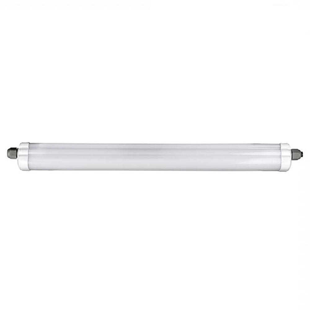 LED DECKENLEUCHTE Kunststoff Weiß - Weiß, Kunststoff (150/6.5/5.8cm)