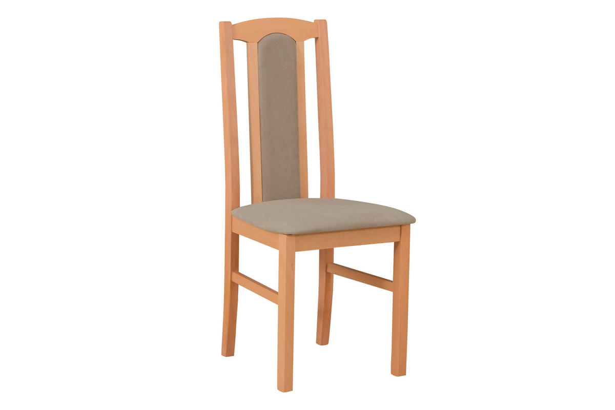 ESSZIMMERSTUHL - 6er-Set Bos 7 buche soro 23 - Beige/Buchefarben, Holz (43/95/40cm) - Leaf Design