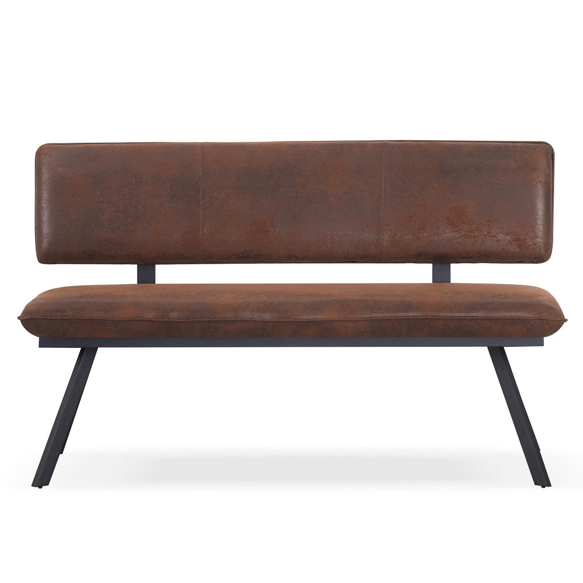 SITZBANK JUNA 160/57/86 cm Braun - Braun, Textil/Metall (160/86/57cm) - B&D Home