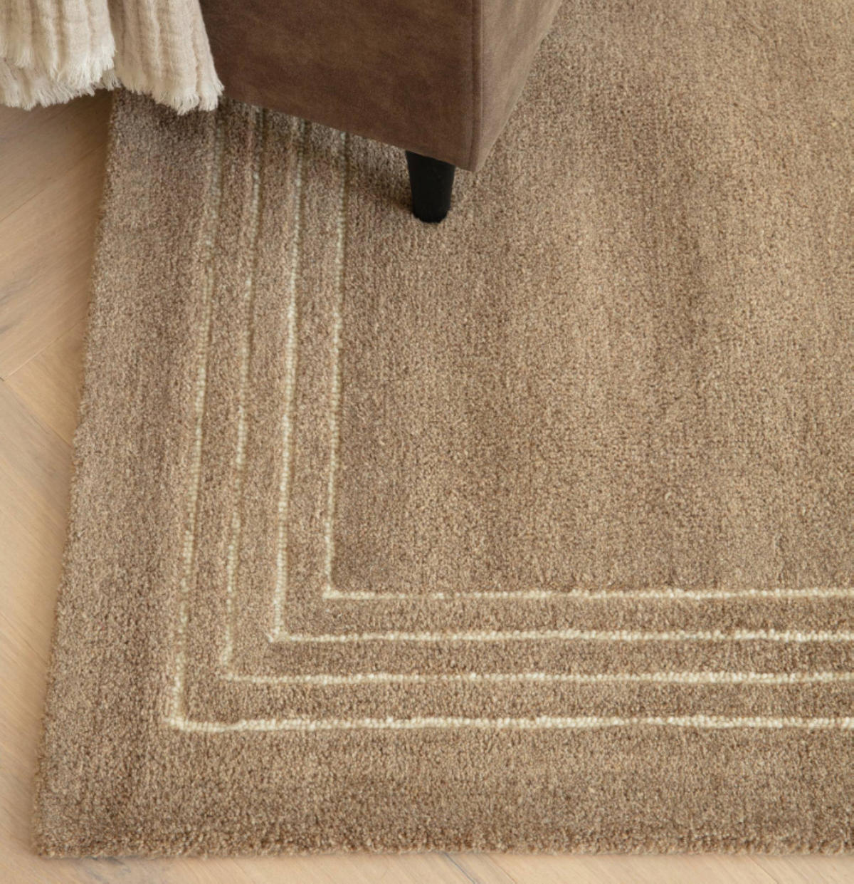 TEPPICH modern reine Wolle LORO Braun 160 x 230 cm - Braun, Naturmaterialien (160/230cm) - Novatrend