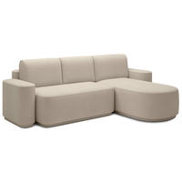 ECKSOFA RUMA - Beige (Amore 18) - Beige, Holzwerkstoff (285/180cm) - Möblo