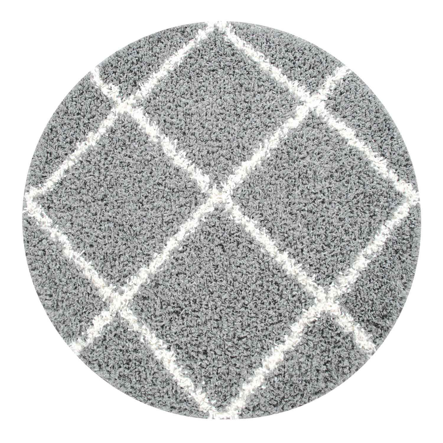 HOCHFLORTEPPICH 160/160 cm Kalmar 441 - Grau, Textil (160/160cm) - Paco Home