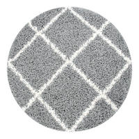 HOCHFLORTEPPICH 160/160 cm Kalmar 441 - Grau, Textil (160/160cm) - Paco Home