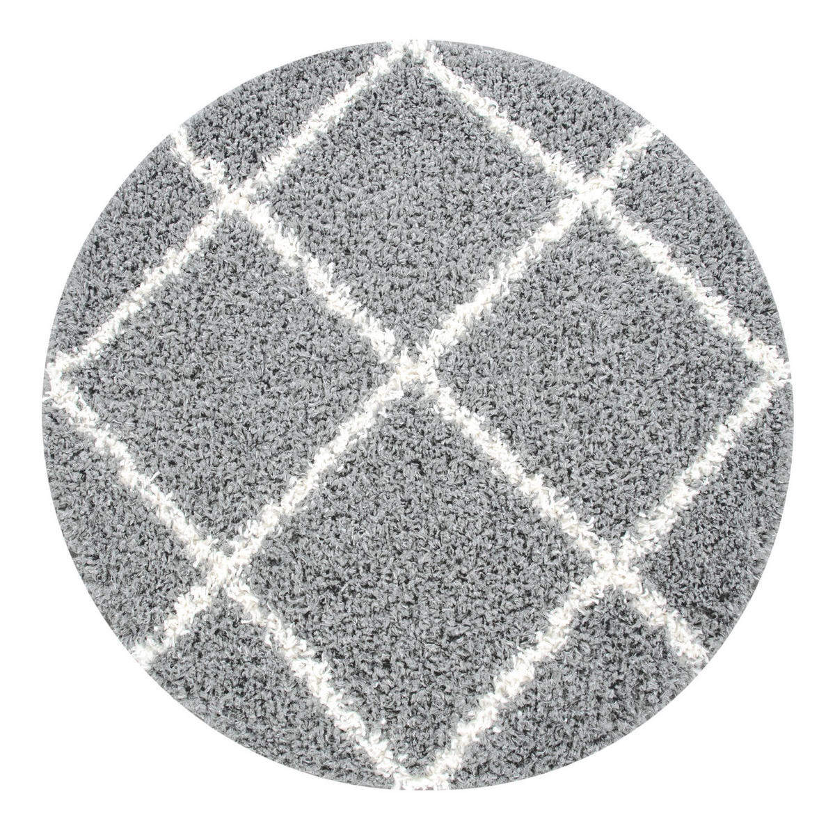 HOCHFLORTEPPICH 160/160 cm Kalmar 441 - Grau, Textil (160/160cm) - Paco Home