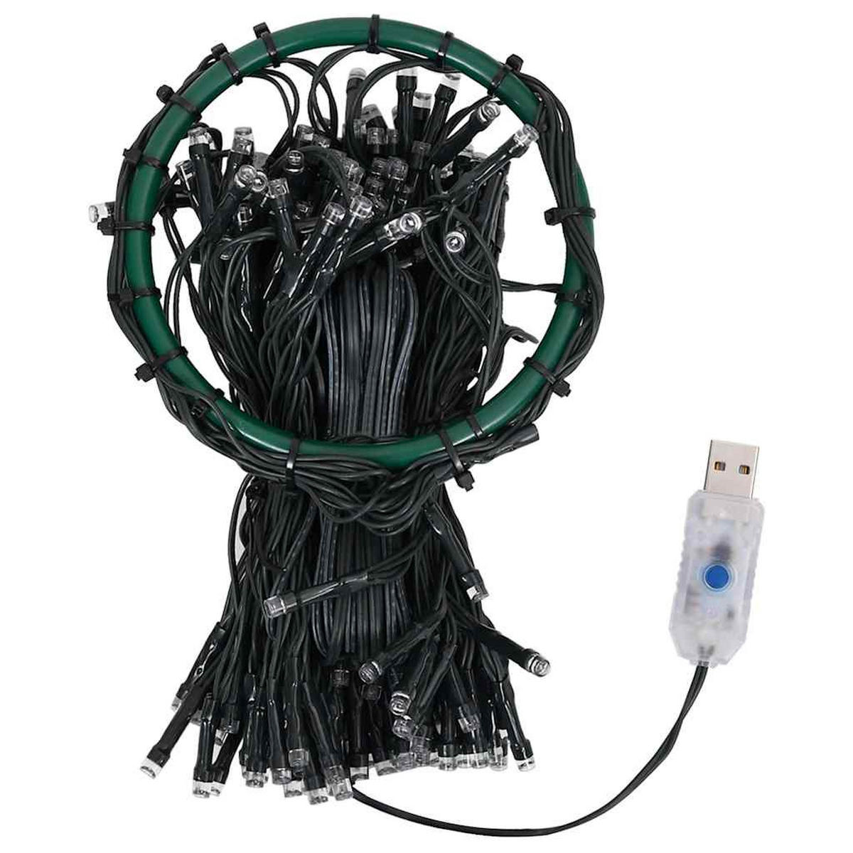 WEIHNACHTSBAUM-BELEUCHTUNG 500 Leds Kaltweiss 500 Cm - Weiß, Kunststoff (11/11/500cm) - vidaXL