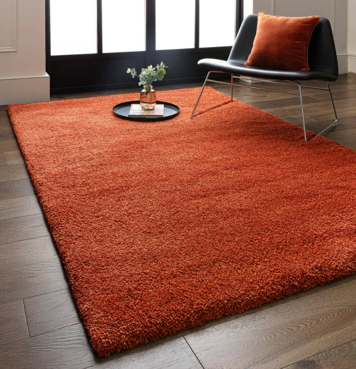 TEPPICH modern Wohn-/Schlafzimmer MAPY Orange 80x150 cm - Orange, Textil (80/150cm) - Novatrend