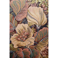 FOTOTAPETE gesticktes Blumenmuster 186 x 279 cm - Terracotta, Papier (186/279cm) - ESTAhome