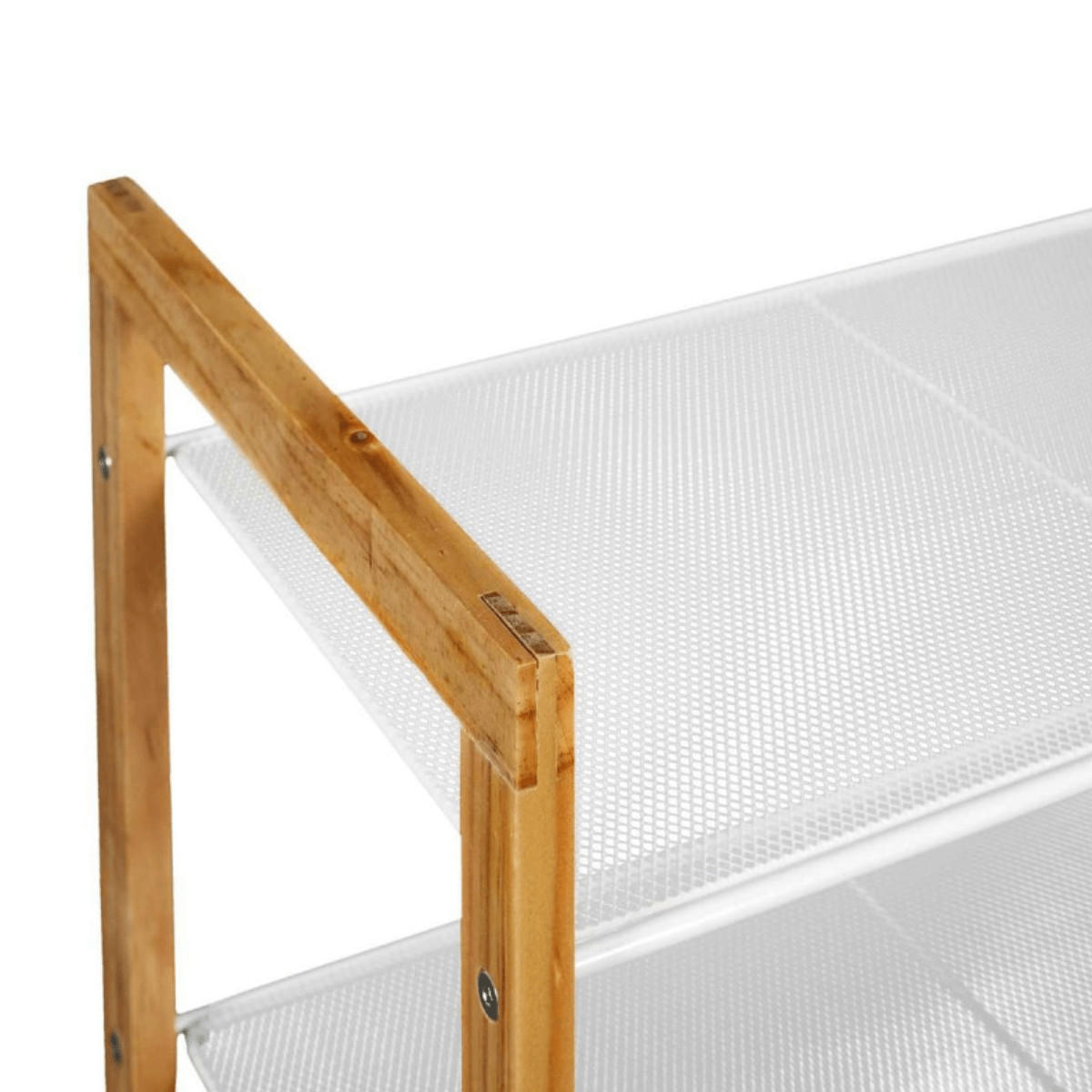 SCHUHMÖBEL 3 Regale 12 Paar Schuhe - L74 cm City - Weiß, Holz (30/55/75cm) - Calicosy