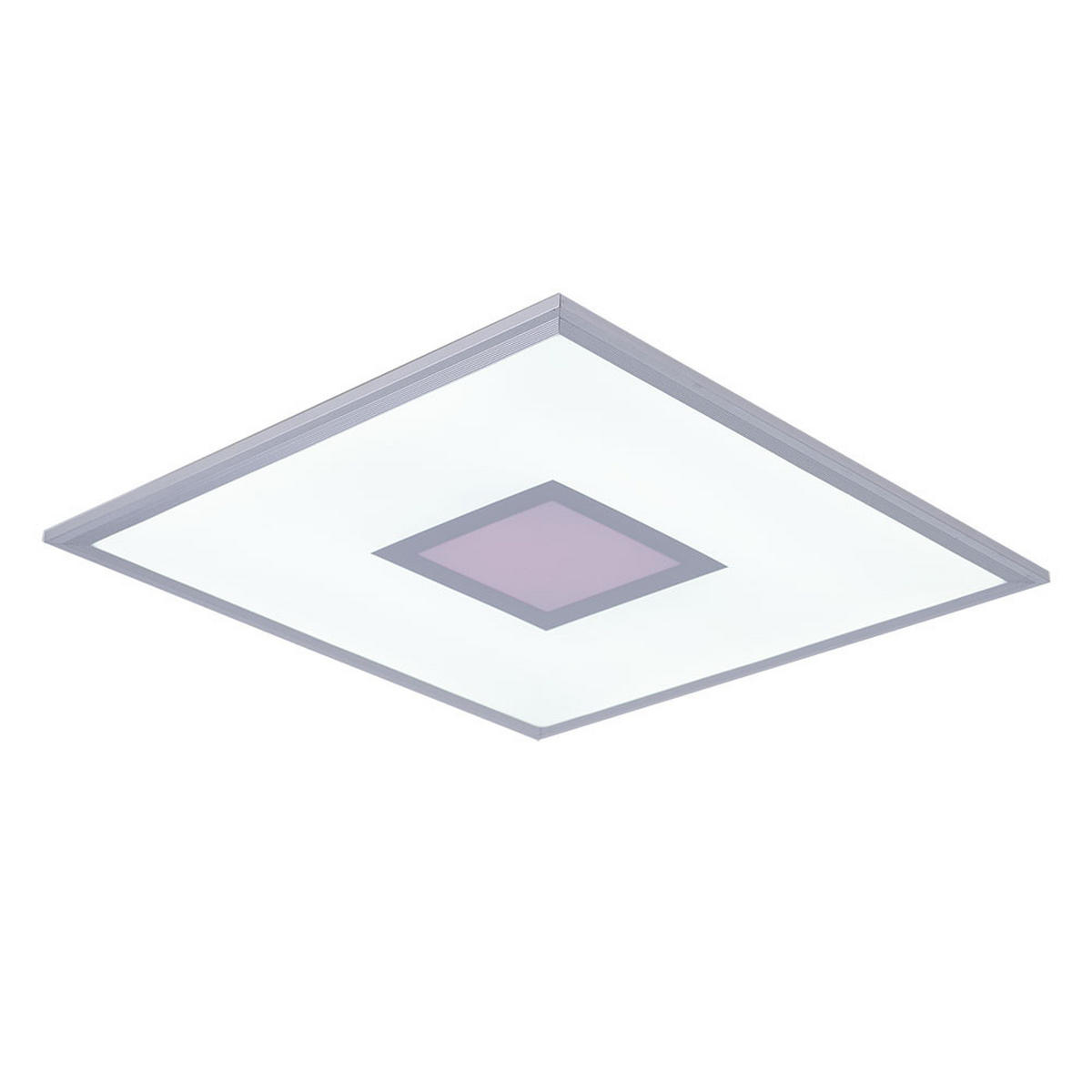 LED DECKENLEUCHTE Metall Silber - Silberfarben, Metall (45/45/6cm)