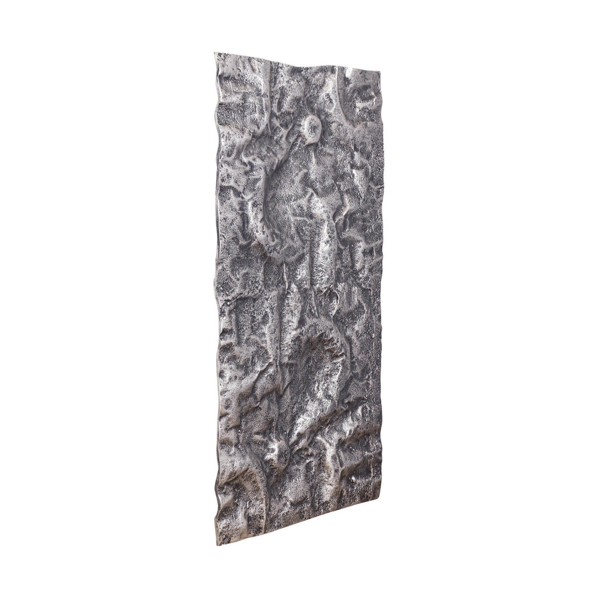 WANDPANEEL Eogan Silber 50/5/90cm - Silberfarben, Metall (5/90/50cm) - PTMD Collection