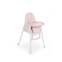 HOCHSTUHL Creamy 2in1 rosa Tablet abnehmbar, Höhe verstellbar, 3-Punkt-Gurt - Rosa, Kunststoff (53/101/70cm) - Kikka boo