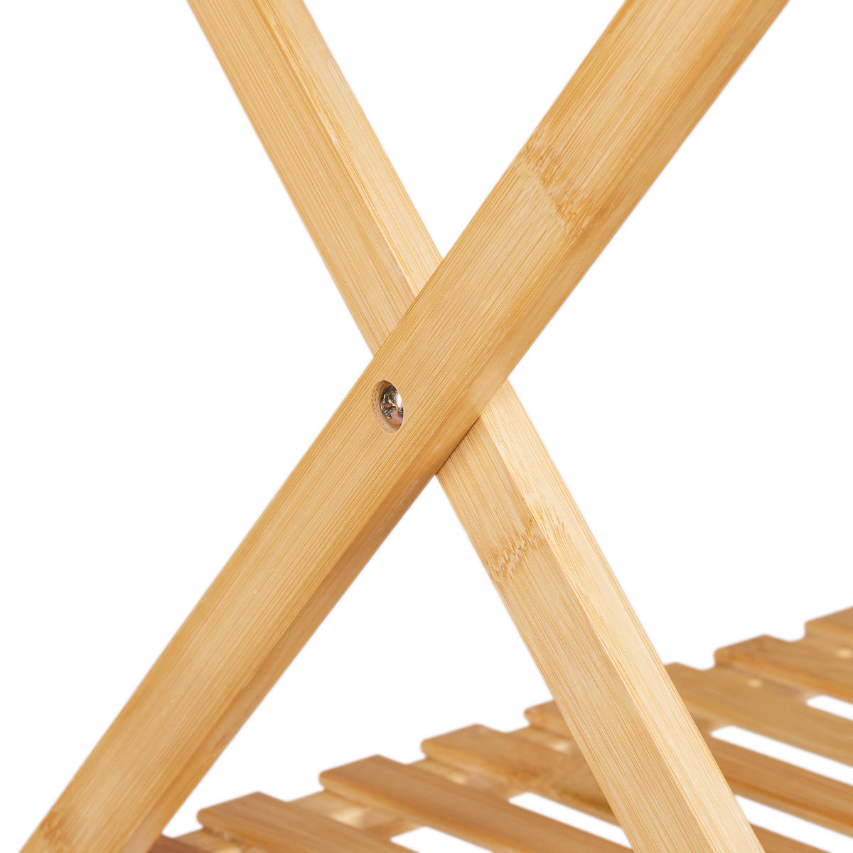 SCHUHREGAL - Hellbraun, Holz (40/86/34cm) - Relaxdays