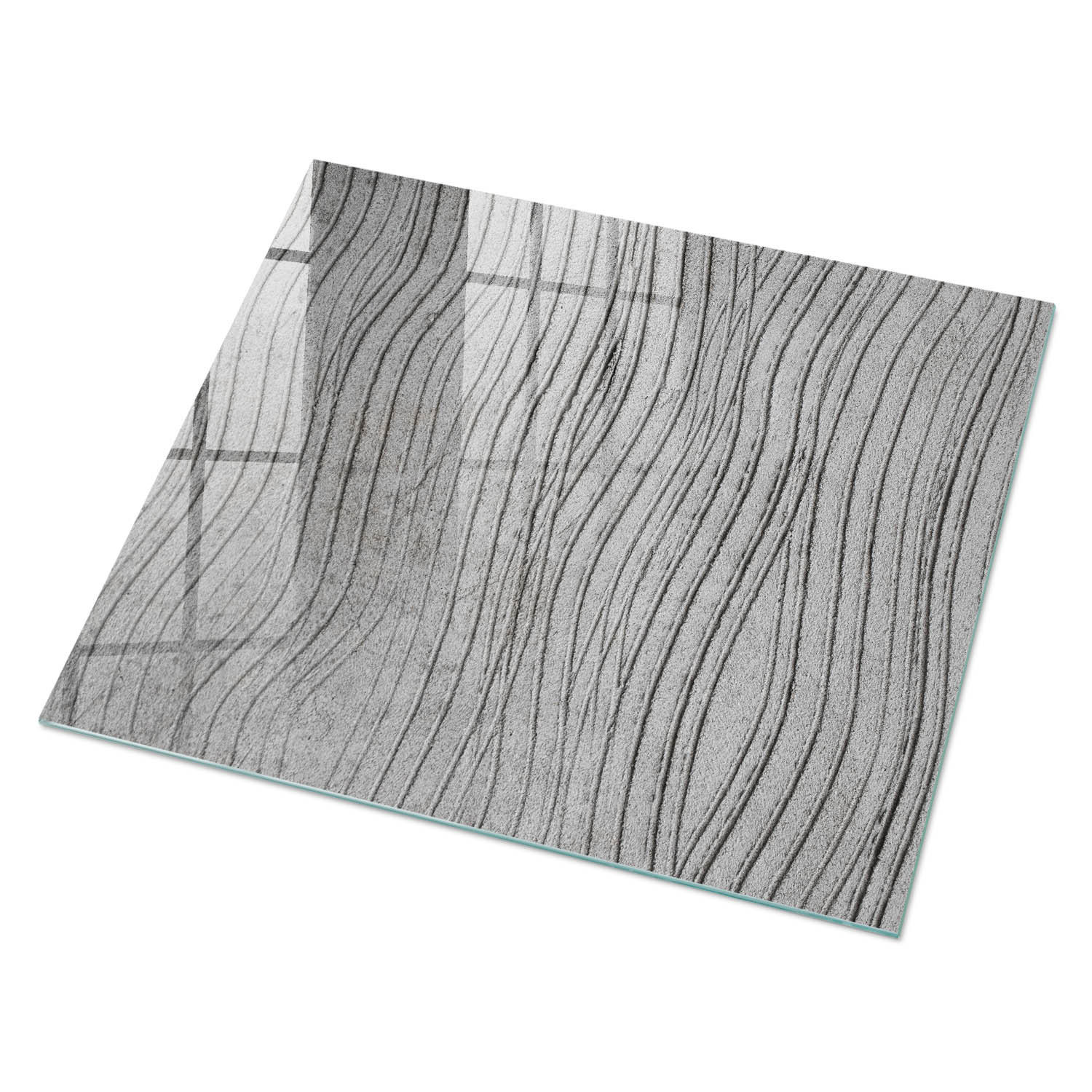 GLASPLATTE 80x60 cm – Hintergrundwellen - Braun, Glas (0.4/80/60cm) - ArtPrintCave