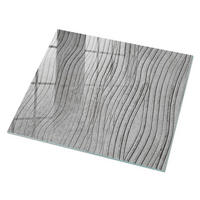 GLASPLATTE 80x60 cm – Hintergrundwellen - Braun, Glas (0.4/80/60cm) - ArtPrintCave