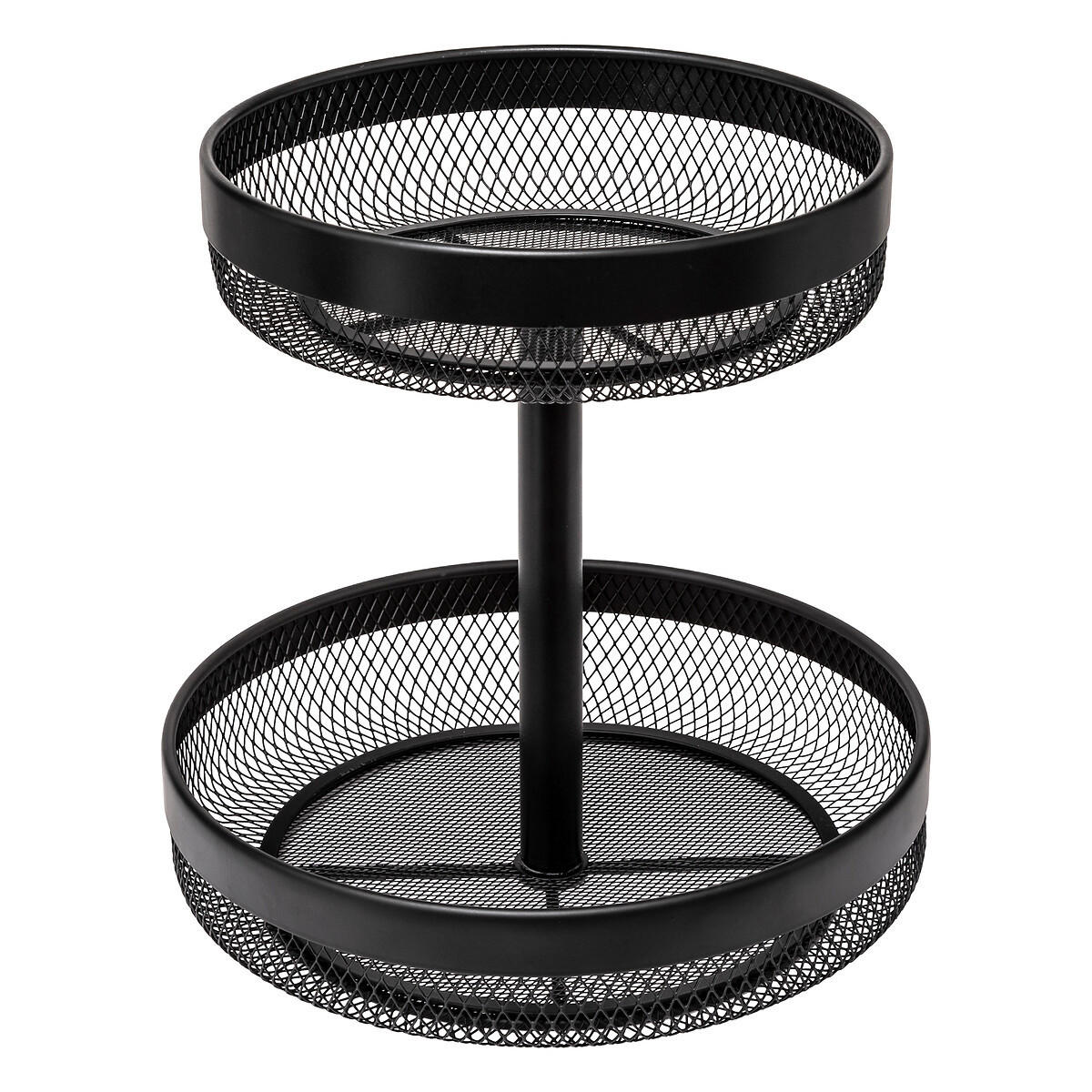 OBSTKORB Mayaj Schwarz 30/30/31 cm - Schwarz, Metall (30/31cm) - 5five Simply Smart