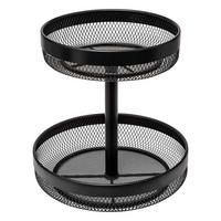 OBSTKORB Mayaj Schwarz 30/30/31 cm - Schwarz, Metall (30/31cm) - 5five Simply Smart
