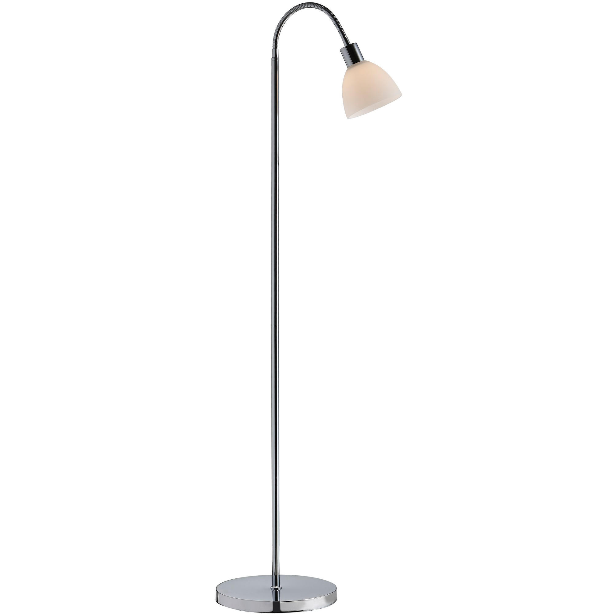 STEHLAMPE Ray - Silber - 25.4/153.5 cm - Silberfarben, Metall (25.4/25.4/153.5cm) - Nordlux