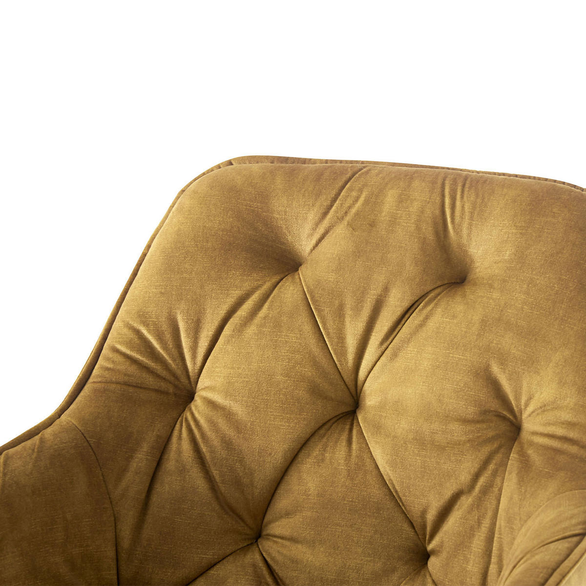ARMLEHNSTUHL DIETER Gelb 2 Stück - Gelb, Textil/Metall (61/83/56cm) - B&D Home