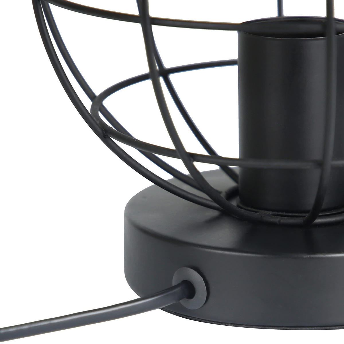 TISCHLAMPE Kaelen 19/19/20 cm - Schwarz, Metall (19/19/20cm) - ZMH