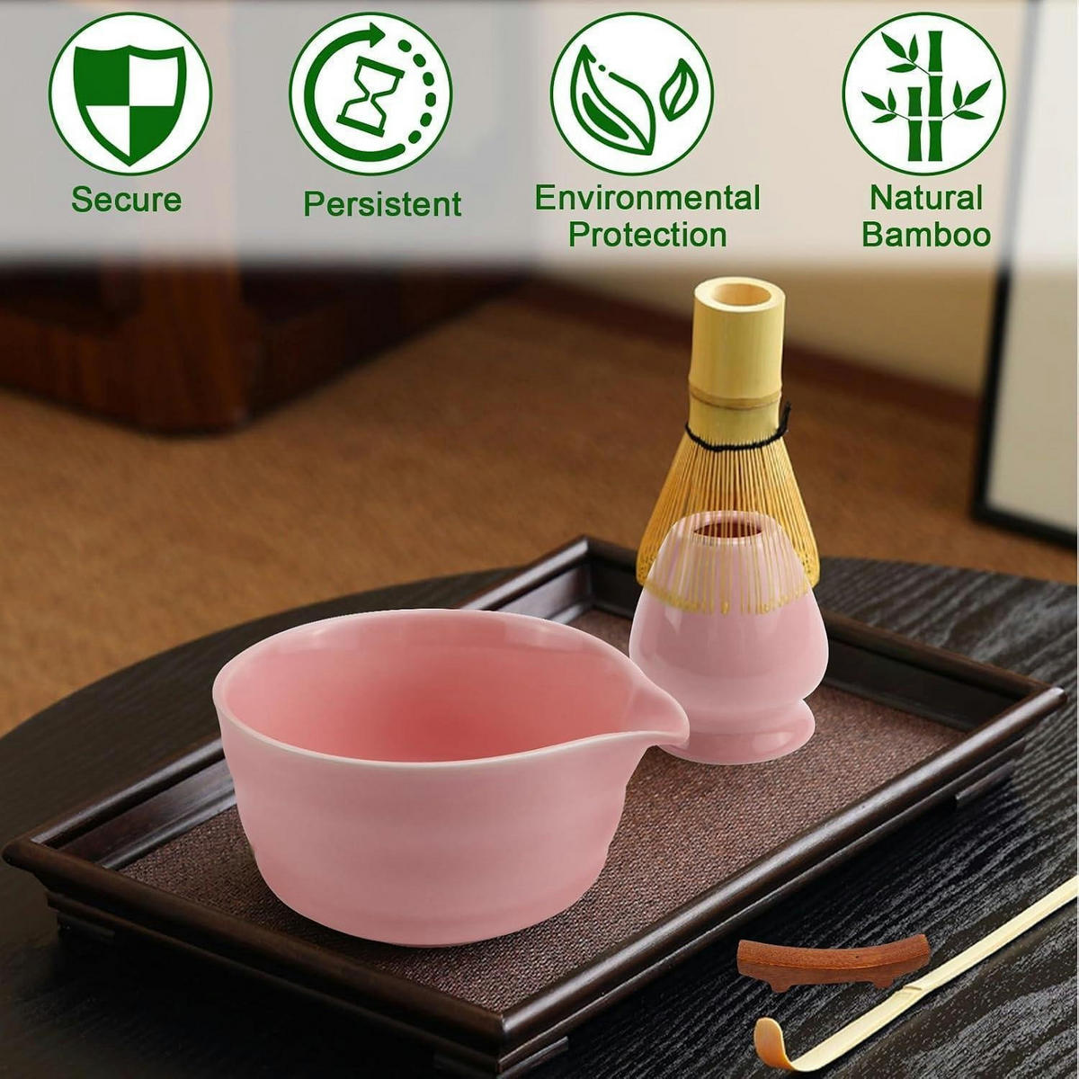 MATCHA Set 5-teilig Rosa Keramik - Rosa, Keramik (14/11/18cm)
