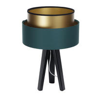 TISCHLAMPE Grün 30/45 cm - Goldfarben, Kunststoff (30/0.7/45cm) - ONZENO