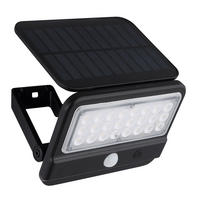 LED AUSSENLEUCHTE Schwarz satiniert - Schwarz, Kunststoff (15.3/14.4/10.4cm) - Globo Lighting