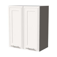 HÄNGESCHRANK Salo W3/60 Grau / Weiß Matt 60 / 32,5 / 72cm - Weiß/Grau, Holz/Holzwerkstoff (60/72/32.5cm) - Feldmann-Wohnen