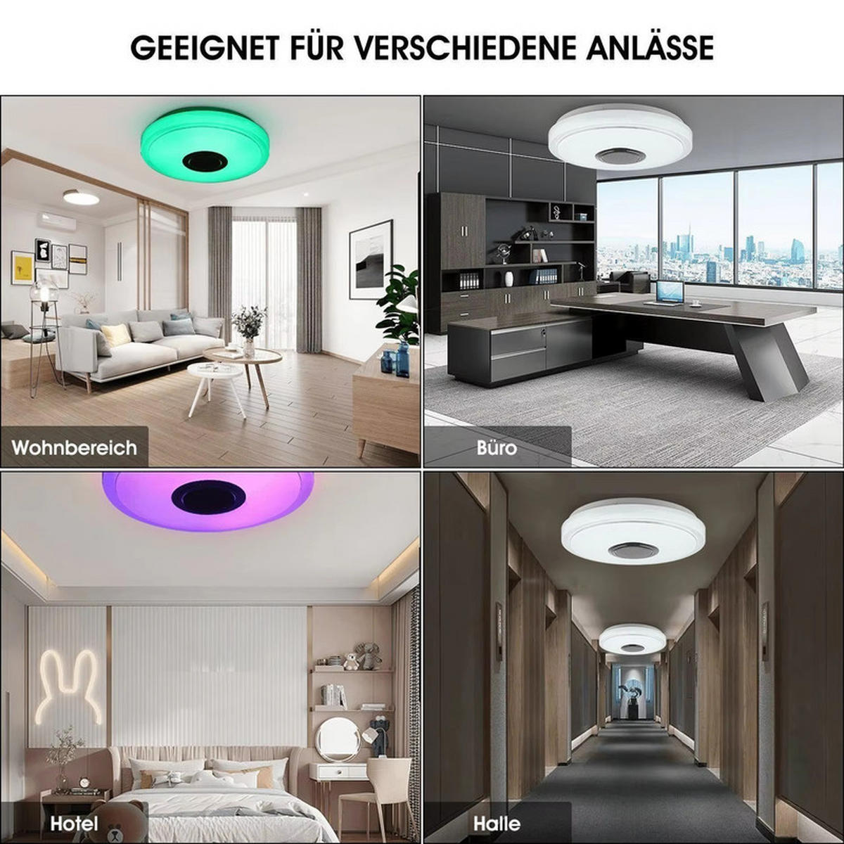 LED-DECKENLEUCHTE 40×5.5 cm - Weiß, Kunststoff (40/40/5.5cm) - Coonoor