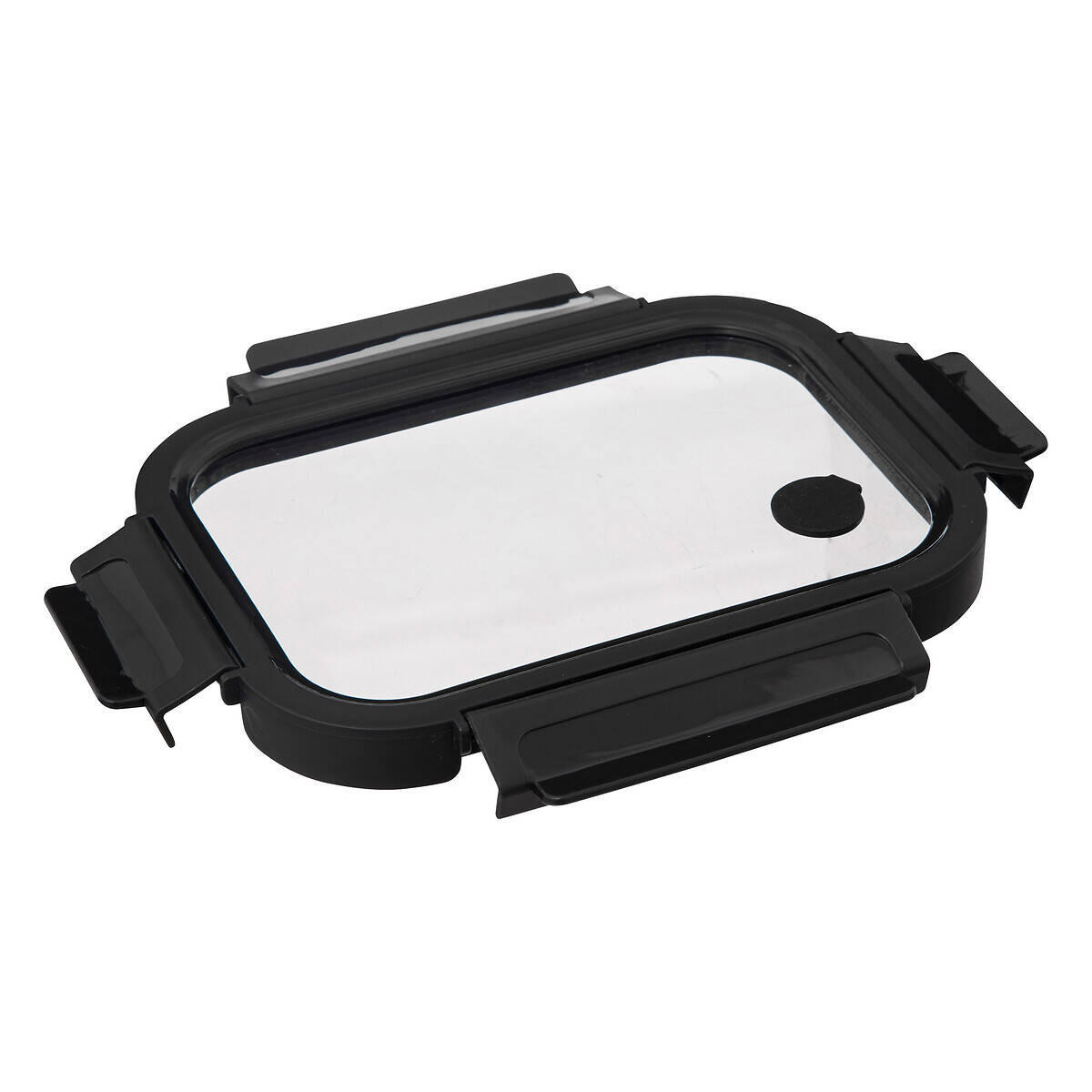 GLASBEHÄLTER Transparent - Schwarz, Glas (14.5/6.8/19cm)