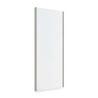 INNENSPIEGEL Ausziehbarer für Schränke, Bemalte Steinfarbe, Stahl und Kunststoff und Glas - Grau, Metall (53/8/106cm) - EMUCA
