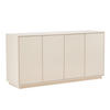 SIDEBOARD 160 cm, Ekru - Weiß, Holz (45/80/160cm) - Oviala