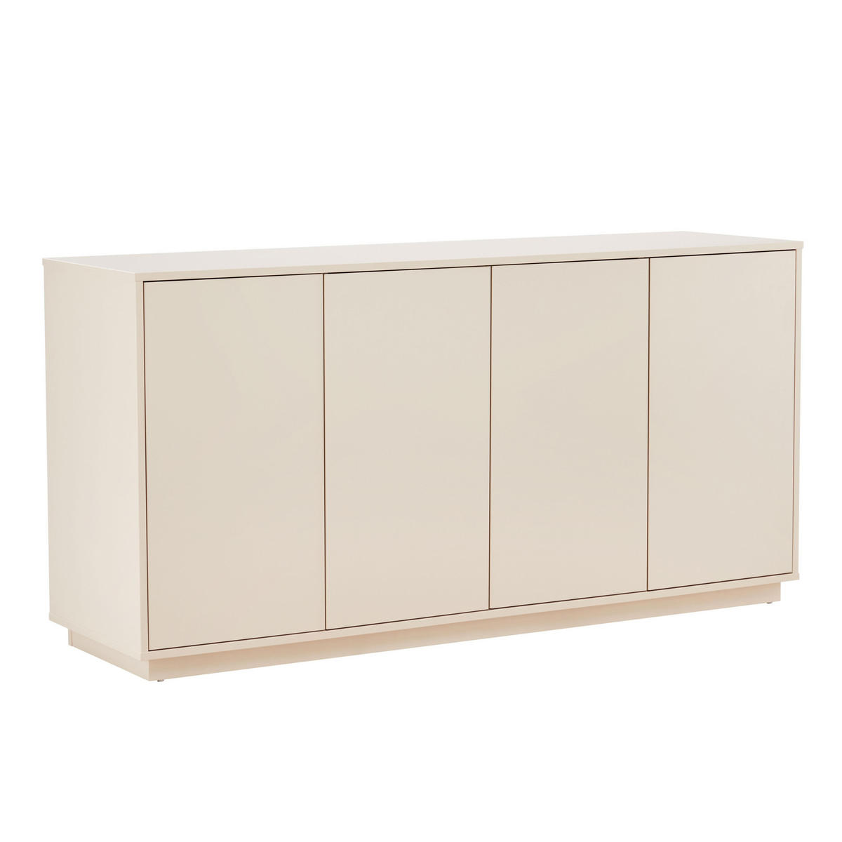 SIDEBOARD 160 cm, Ekru - Weiß, Holz (45/80/160cm) - Oviala