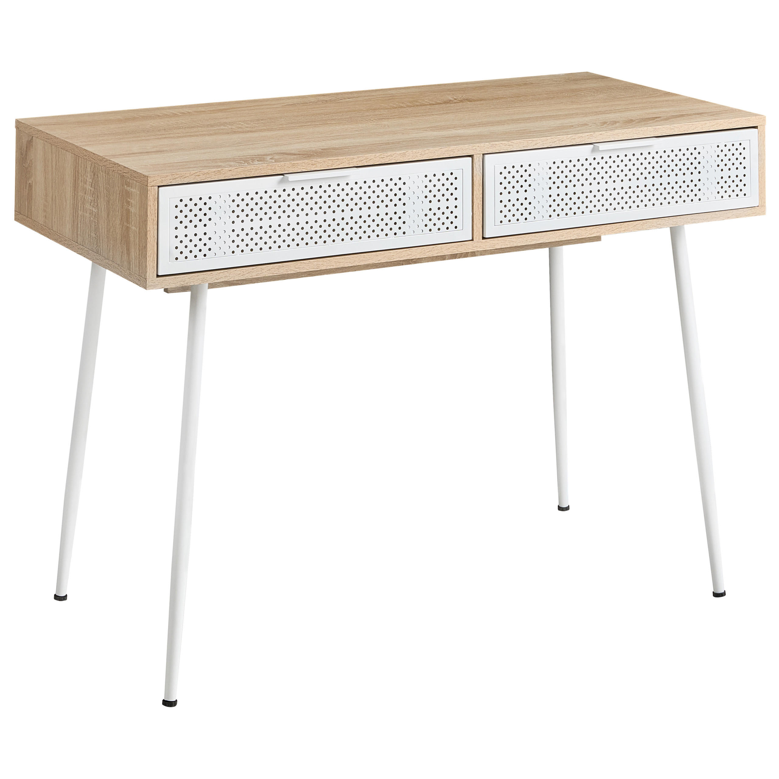 PSACÍ STŮL Světle hnědý 110/52 cm Chula - světle hnědá, kompozitní dřevo (52/110/76cm) - Beliani