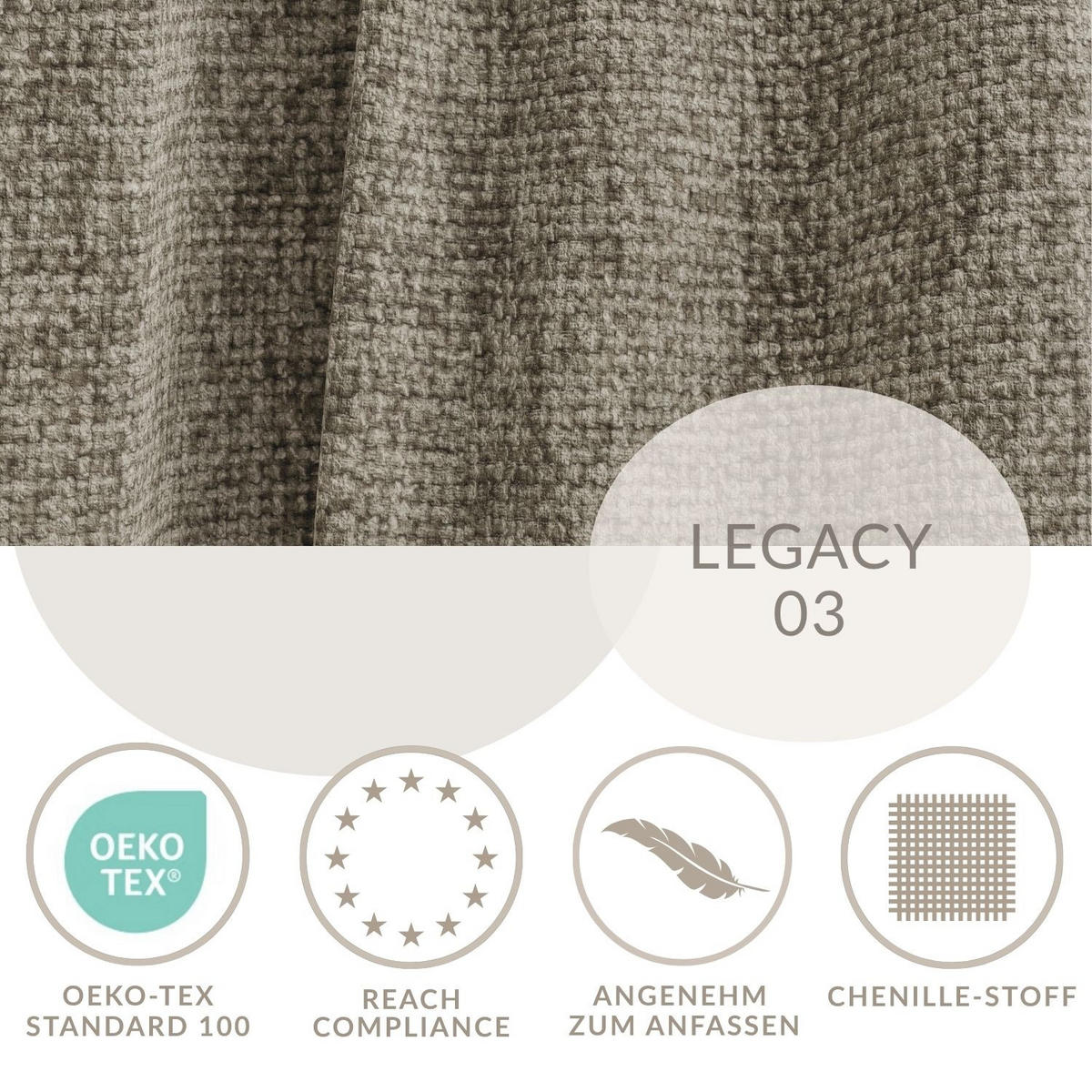 POLSTERBETT Maumere Braun 160/200 cm im Chenille-Stoff - Schwarz/Naturfarben, Holz/Holzwerkstoff (160/200cm) - Maison de Reve