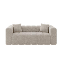 POHOVKA 2-MÍSTNÁ DONY-2 232x90x71 cm Béžová Žinylka - černá/šampaňská, kompozitní dřevo/textil (232/71/90cm) - ALTDECOR