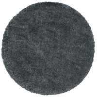 HOCHFLOR LANGFLOR SHAGGY TEPPICH LUXURY RUND - Anthrazit, Textil (120/120cm) - Pergamon