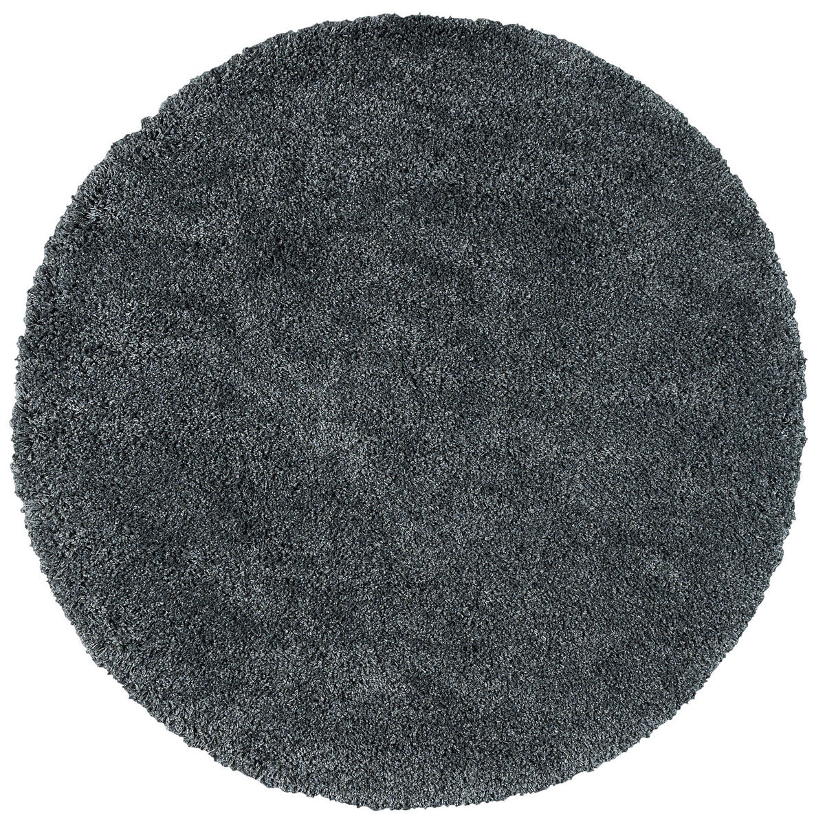 HOCHFLOR LANGFLOR SHAGGY TEPPICH LUXURY RUND - Anthrazit, Textil (120/120cm) - Pergamon