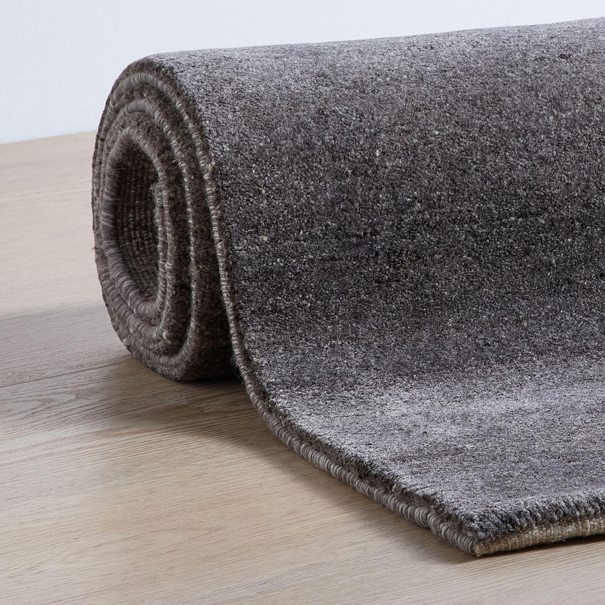 WOLLTEPPICH Heaven 120x180 cm - Dunkelgrau, Textil (120/180cm) - Natur Pur