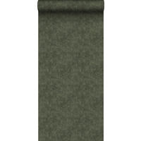 TAPETE Leinen-Optik 280 x 275 cm - Grün, Papier (280/275cm) - Sanders & Sanders