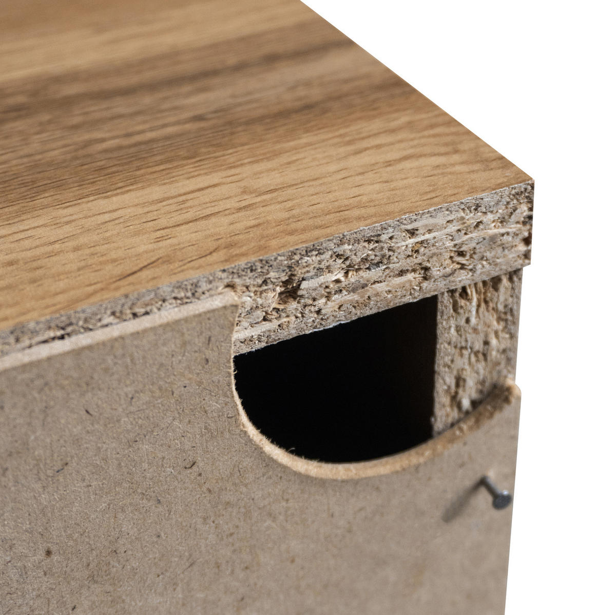 SIDEBOARD 160.5/35.5/78 cm Holzfarbe aus Spanplatte mit 4 Türen - Naturfarben, Holzwerkstoff (35.5/78/160.5cm) - OKMYHOME