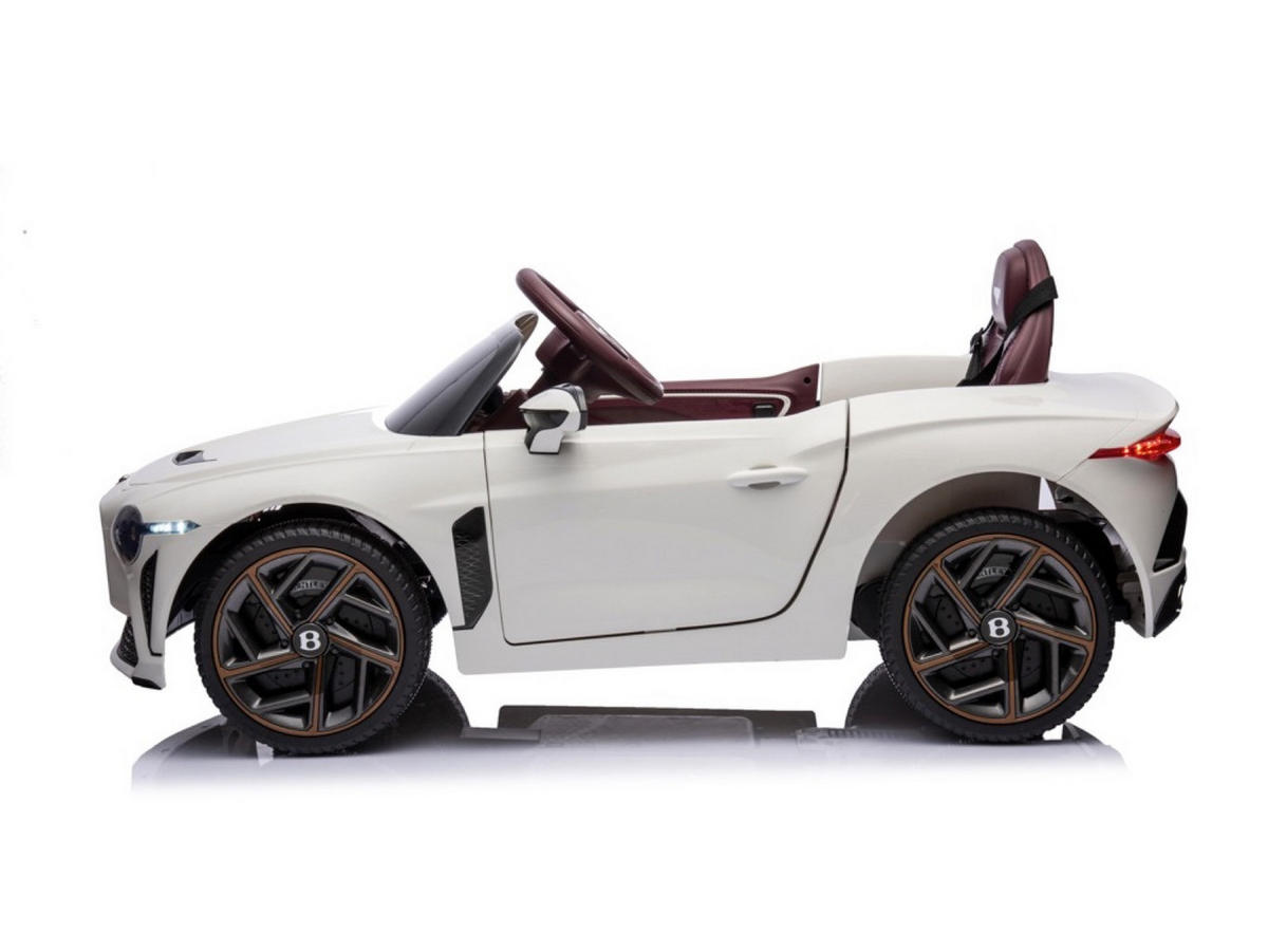 KINDER ELEKTROAUTO Bentley Bacalar weiß - Weiß, Kunststoff (108/65/45cm) - TPFLiving