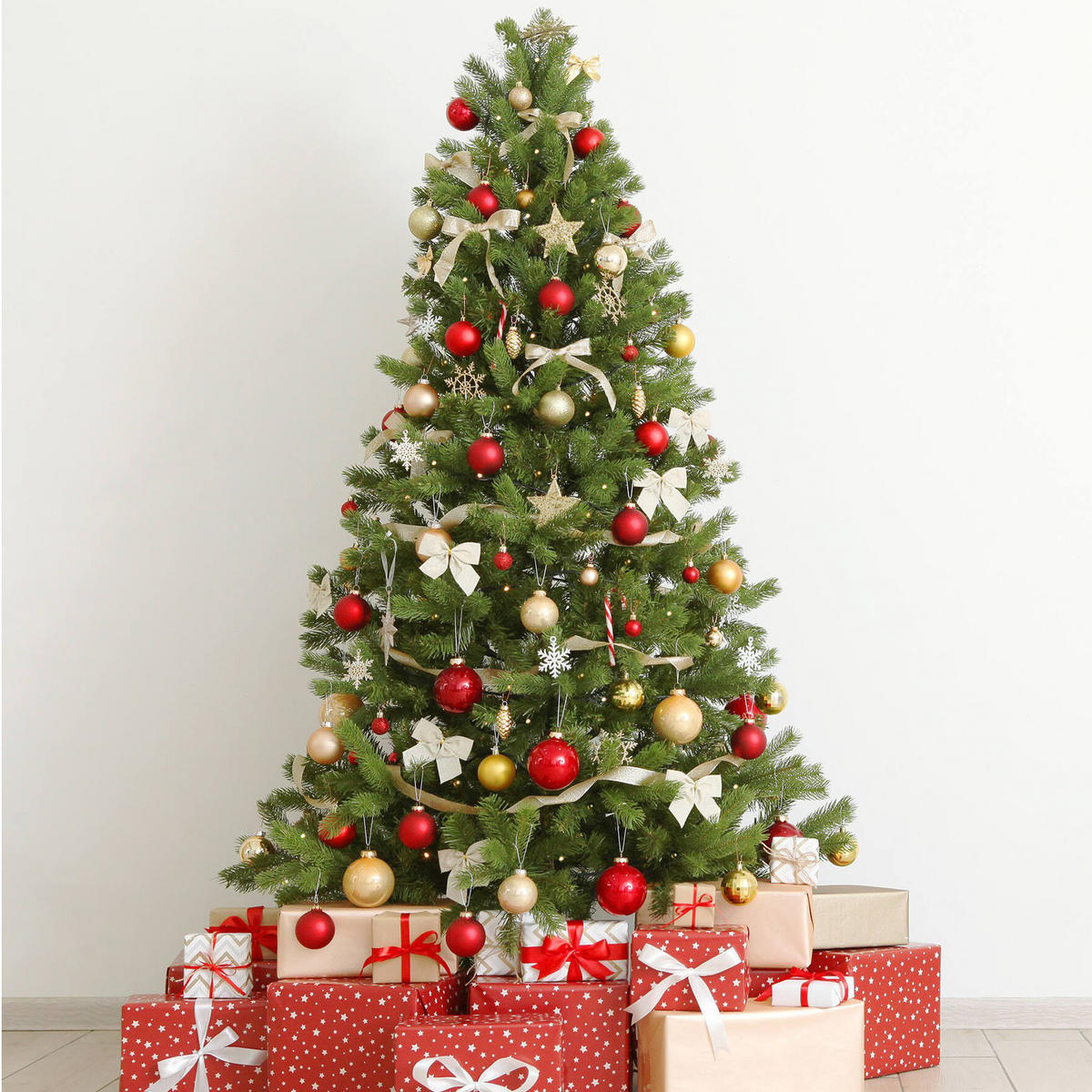 WEIHNACHTSBAUM Kunststoff Grün 109x109h150 cm - Grün, Kunststoff (150cm) - DMORA
